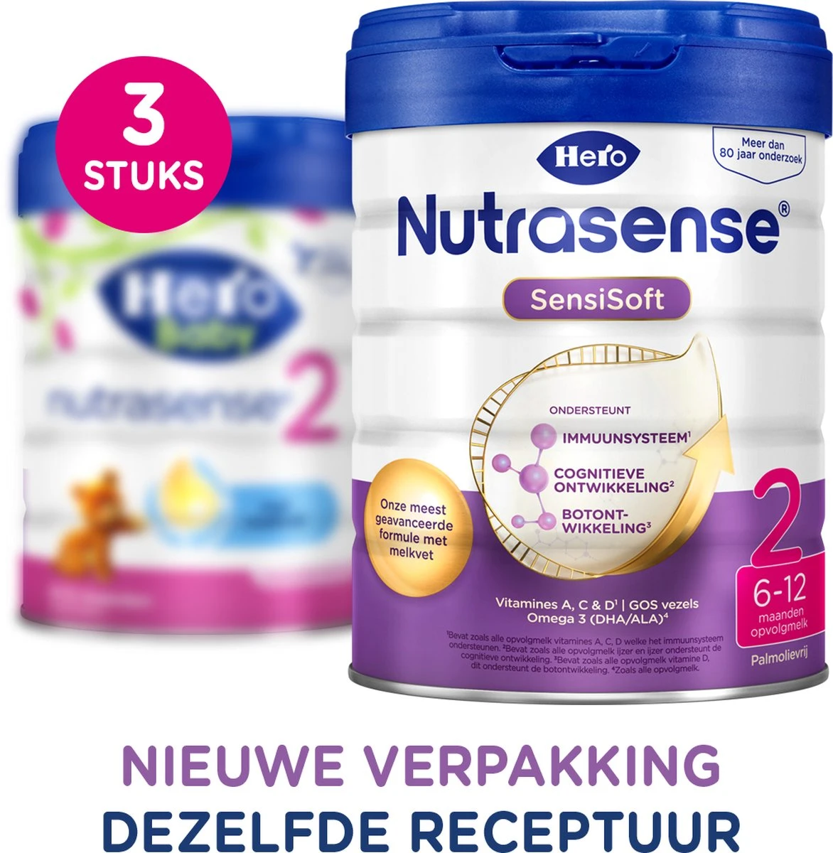 Hero Nutrasense SensiSoft 2 Opvolgmelk 6 tot 12 Maanden - 3 x 800gram - met Melkvet - Palmolie Vrij Hero Nutrasense SensiSoft 2 Opvolgmelk 6 Tot 12 Maanden - 3 X 800gram - Met Melkvet - Palmolie Vrij -Babyproducten Promotie Winkel 1172x1200 14