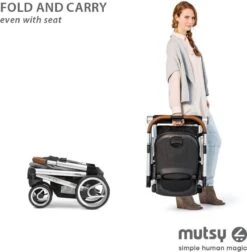 MUTSY - IGO - Kinderwagen - Onderstel: Heritage Green Blue I2 - Reiswieg: IGO Midnight -Babyproducten Promotie Winkel 1175x1200 9