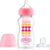 Dr. Brown's Options+ Anti-colic Transition Bottle - Bottle To Sippy Starterkit BH - 270 Ml - Roze