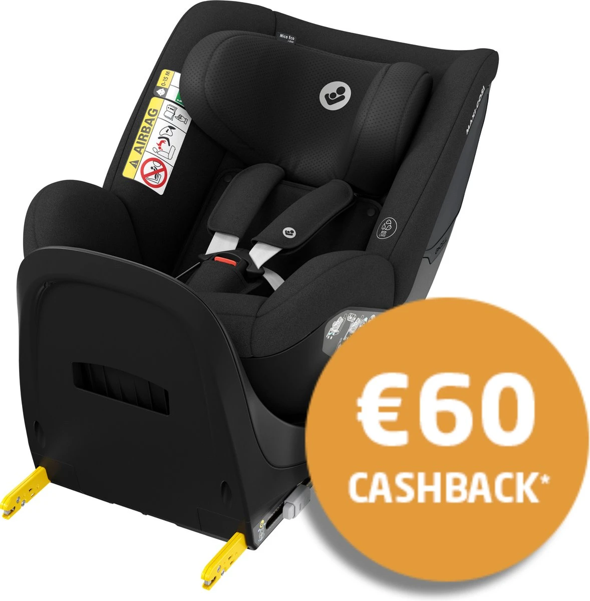 Maxi-Cosi Mica Eco i-Size Autostoeltje - 360° draaibaar - Gerecyclede stoffen - Authentic Black Maxi-Cosi Mica Eco I-Size Autostoeltje - 360° Draaibaar - Gerecyclede Stoffen - Authentic Black -Babyproducten Promotie Winkel 1178x1200 8