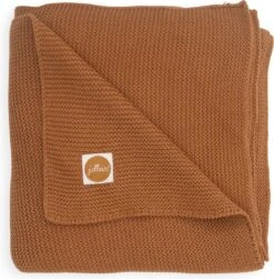 Jollein Baby Deken Wieg 75x100cm Basic Knit - Caramel