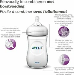 Philips Avent Natural Babyfles - SCF033/14 Babyfles (1m+) Voor Langzame Toevoer - 1x 4 Philips Avent Natural Babyfles - SCF033/14 Babyfles (1m+) Voor Langzame Toevoer - 1x -Babyproducten Promotie Winkel 1184x1200 14