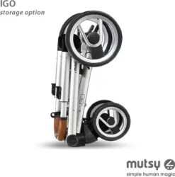 MUTSY - IGO - Kinderwagen - Onderstel: Heritage Green Blue I2 - Reiswieg: IGO Midnight -Babyproducten Promotie Winkel 1187x1200 9