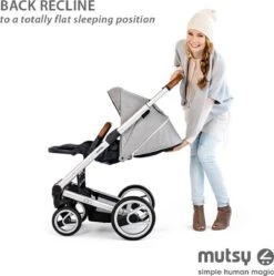 MUTSY - IGO - Kinderwagen - Onderstel: Heritage Green Blue I2 - Reiswieg: IGO Midnight -Babyproducten Promotie Winkel 1188x1200 7