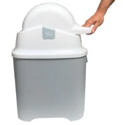 DiaperChamp ONE - Soft Silver - Standaard Luieremmer -Babyproducten Promotie Winkel 1189x1200 3