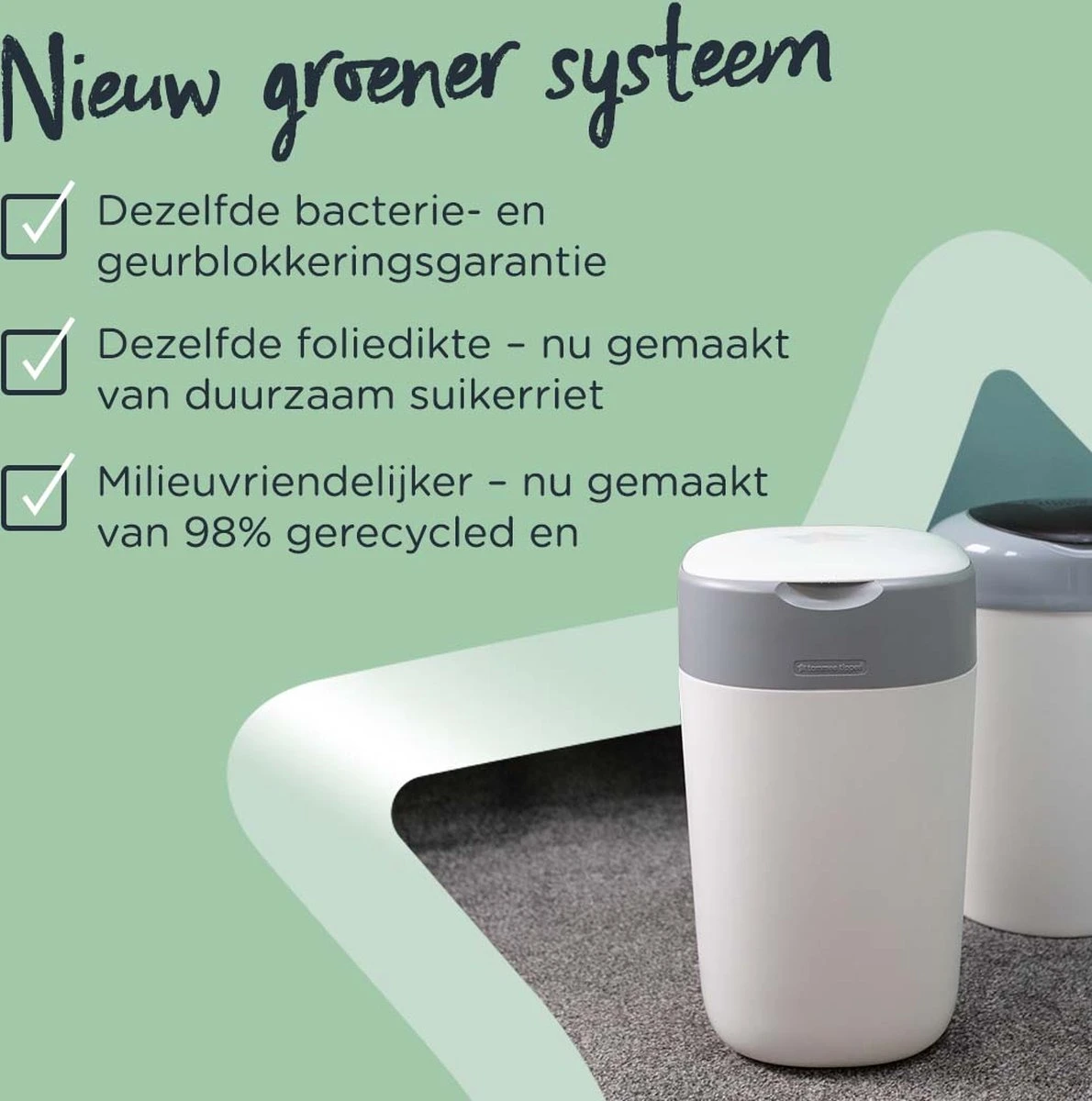 Tommee Tippee Milieuvriendelijke Twist & Click Luieremmer - met 1 Navulcassette - Roze Tommee Tippee Milieuvriendelijke Twist & Click Luieremmer - Met 1 Navulcassette - Roze -Babyproducten Promotie Winkel 1190x1200 14