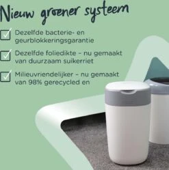Tommee Tippee Twist & Click Milieuvriendelijke Luieremmer Navulling - Duurzaam Geproduceerde Greenfilm - 12 Stuks 6 Tommee Tippee Twist & Click Milieuvriendelijke Luieremmer Navulling - Duurzaam Geproduceerde Greenfilm - 12 Stuks -Babyproducten Promotie Winkel 1190x1200 5