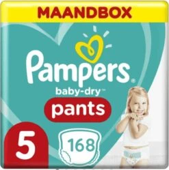 Pampers® Pampers Baby Dry Pants Maat 5 - 168 Luierbroekjes Maandbox