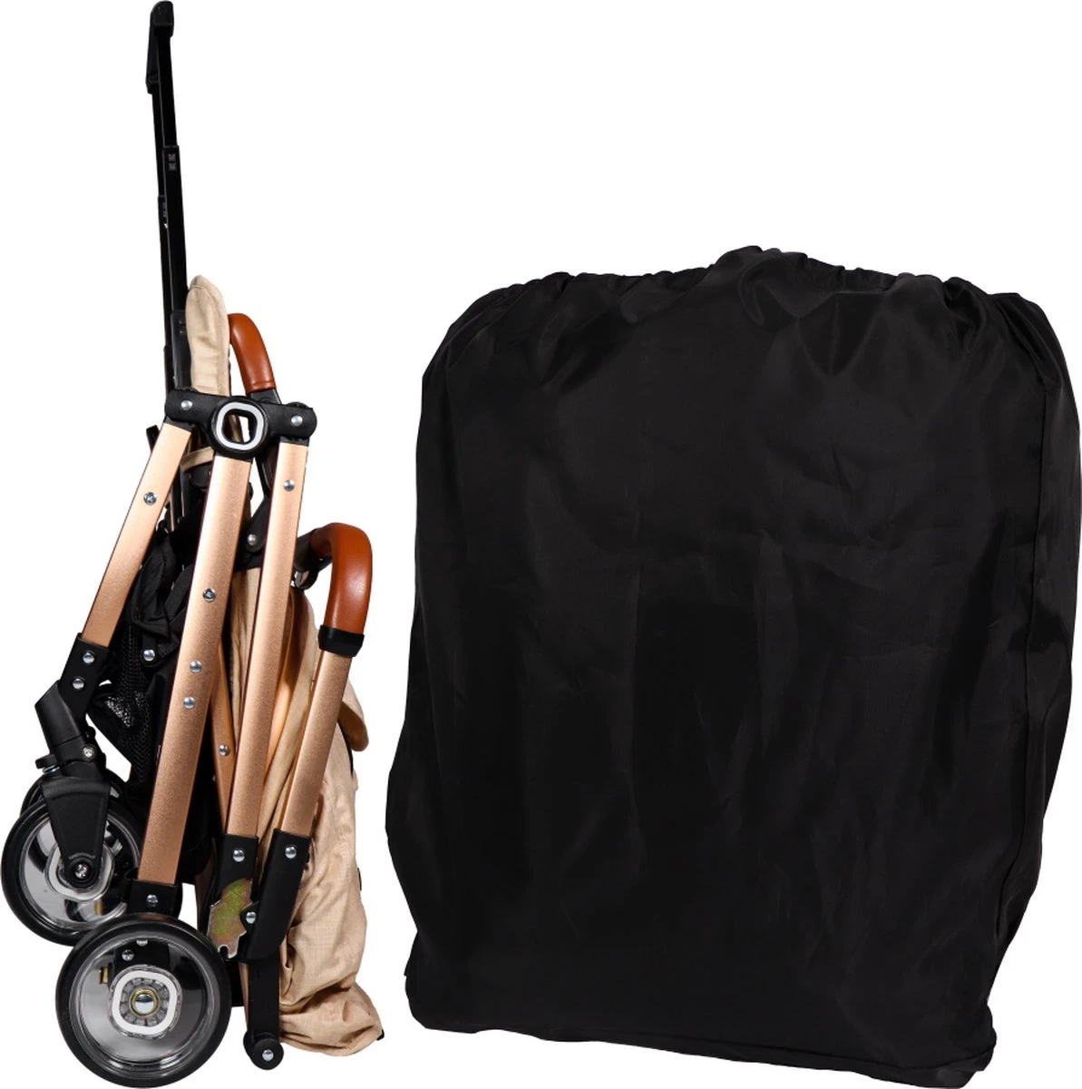 Ding Vivo Wandelwagen - Beige/Rose - Inklapbare buggy - Inclusief boodschappenmandje en zonnekap Ding Vivo Wandelwagen - Beige/Rose - Inklapbare Buggy - Inclusief Boodschappenmandje En Zonnekap -Babyproducten Promotie Winkel 1193x1200 15