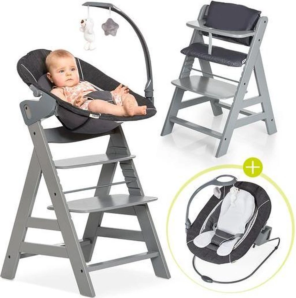Hauck Alpha Plus Kinderstoel - Newborn Set Deluxe - Grijs Hauck Alpha Plus Kinderstoel - Newborn Set Deluxe - Grijs -Babyproducten Promotie Winkel 1193x1200 20