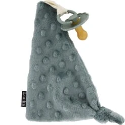 Louka Speendoekje Driehoek Minky Groen-meisje-jongen-minky-speenknuffel-excl.speen