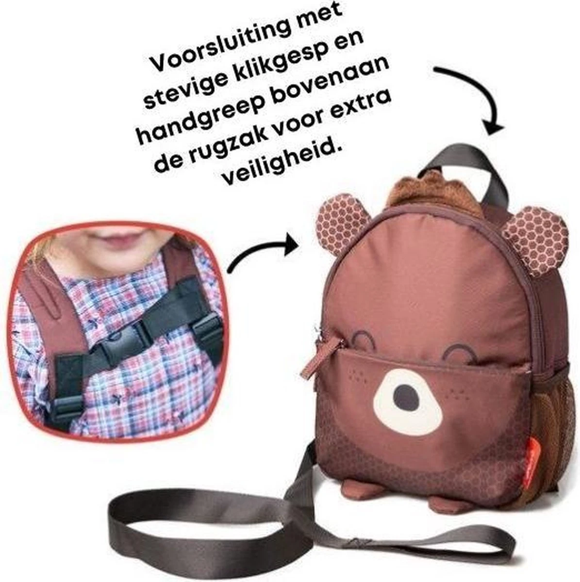Kindertuigje met looplijn - Rugzak voor peuter & kleuter - Tuigje kind - Rugzaktuigje - Beer Kindertuigje Met Looplijn - Rugzak Voor Peuter & Kleuter - Tuigje Kind - Rugzaktuigje - Beer -Babyproducten Promotie Winkel 1195x1200 23