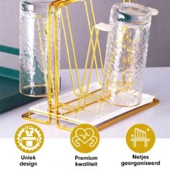 Flessenrek - Droogrek Babyfles - Flessen Rek Baby - Flessendroogrek Met Opvangbak - Afdruiprek - Afwasrek - Flessenrekje - Lekbak - Égouttoir - Goude Droogrek - Vetalo -Babyproducten Promotie Winkel 1196x1200 15