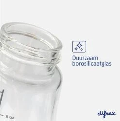 Difrax Glazen Babyfles 200 Ml Wide - Anti-Colic - Wit - 1 Stuk 5 Difrax Glazen Babyfles 200 Ml Wide - Anti-Colic - Wit - 1 Stuk -Babyproducten Promotie Winkel 1196x1200 23