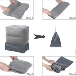 Merkloos Vliegtuigbedje - Voetkussen Opblaasbaar - Voetensteun - Voetenbankje - 3 Hoogte Standen - Reiskussen -Babyproducten Promotie Winkel 1196x1200 32