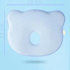 SIMIA™ Ergonomisch Babykussen Met Afneembare Hoes - Tegen Plat Achterhoofd - Hoofdkussen - Traagschuim Kussen - Memory Foam - Baby Steunkussen - Kraamcadeau - Blauw -Babyproducten Promotie Winkel 1198x1200 31