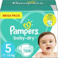 Pampers® Pampers - Baby Dry - Maat 5 - Mega Maandbox - 324 Luiers