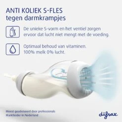 Difrax Papfles XL 310 Ml Wide - Anti-Colic - Wit/Transparant - 1 Stuk -Babyproducten Promotie Winkel 1199x1200 41