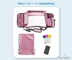 ‘’MOVENDO’’ Reistafel Voor Auto Kinderen – Autotafel – Speeltafel Auto – Travel Tray – Tekentafel – Opvouwbaar Met Tablethouder - Roze -Babyproducten Promotie Winkel 1200x1000 10