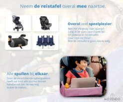 ‘’MOVENDO’’ Reistafel Voor Auto Kinderen – Autotafel – Speeltafel Auto – Travel Tray – Tekentafel – Opvouwbaar Met Tablethouder - Roze -Babyproducten Promotie Winkel 1200x1000 12