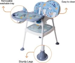 3-in-1 Werktafel Gevoerde Kinderstoel - Lamspatroon -Babyproducten Promotie Winkel 1200x1000 14