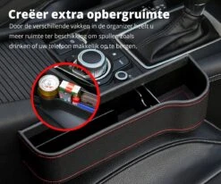 MOVENDO® - Luxe Auto Organizer Bestuurder En Bijrijder - Autostoel Opbergdoos Met Bekerhouder - Opbergen Auto Accessoires - Auto Accessories - Smartphone Telefoon Houder Geschikt Voor Tablet IPad Samsung Tab En Nintendo Switch - Cadeautje -Babyproducten Promotie Winkel 1200x1000 5