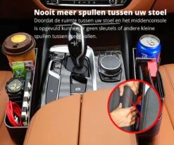 MOVENDO® - Luxe Auto Organizer Bestuurder En Bijrijder - Autostoel Opbergdoos Met Bekerhouder - Opbergen Auto Accessoires - Auto Accessories - Smartphone Telefoon Houder Geschikt Voor Tablet IPad Samsung Tab En Nintendo Switch - Cadeautje -Babyproducten Promotie Winkel 1200x1000 6