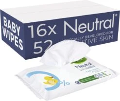 Neutral - Baby Billendoekjes - 48 X 52 = 2496 Stuks - 0% Parfum
