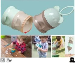 Bob Online ™ – Blauw Beer – Melkpoeder Doseerdoosje + Rietje – BPA-vrij – Melkpoeder Toren Blauw – Melkpoedertoren – Milk Powder Tower – Milk Powder Dispenser – Bewaar Bakjes – Reisbox – Bewaardoosje – Herbruikbaar Rietje – Baby Training Straw -Babyproducten Promotie Winkel 1200x1011 5