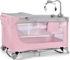 Kinderkraft Campingbed - Leody Met Accessoires - Roze -Babyproducten Promotie Winkel 1200x1024 3