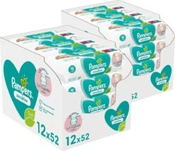 PampersĀ® Pampers - Sensitive - Billendoekjes - 1248 Doekjes - 24 X 52