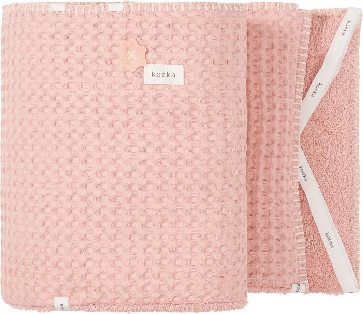 Koeka Boxbumper Amsterdam - roze 180x30cm Koeka Boxbumper Amsterdam - Roze 180x30cm -Babyproducten Promotie Winkel