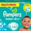 Pampers® Pampers Baby-Dry Luiers - Maat 5+ (12-17 Kg) - 132 Stuks - Multi-Pack