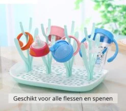 Flessen Droogrek Inclusief Borstelset - Afdruiprek Babyflessen Met Flessenborstels - Flessendroogrek Met Lekbak - Mint 8 Flessen Droogrek Inclusief Borstelset - Afdruiprek Babyflessen Met Flessenborstels - Flessendroogrek Met Lekbak - Mint -Babyproducten Promotie Winkel 1200x1058 5