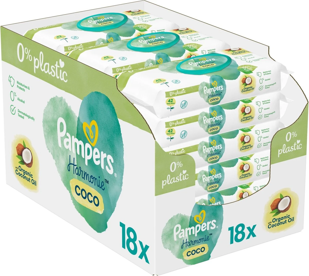 Pampers - Harmonie Coco - Billendoekjes - 1512 doekjes - 36 x 42 Pampers® Pampers - Harmonie Coco - Billendoekjes - 1512 Doekjes - 36 X 42 -Babyproducten Promotie Winkel 1200x1072 1
