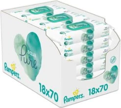 PampersĀ® Pampers Aqua Pure Billendoekjes – 1260 Doekjes