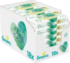 Pampers® Pampers Pure Coconut Babydoekjes - 18pakjes Van 42 Doekjes =756 Babydoekjes