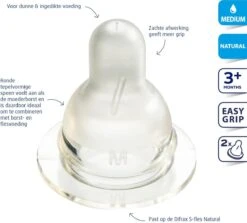 Difrax Flessenspeen Natural - Maat Medium - 2 Stuks 2 Difrax Flessenspeen Natural - Maat Medium - 2 Stuks -Babyproducten Promotie Winkel 1200x1082 5