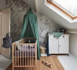 Jollein Baby Klamboe Vintage 245cm - Ash Green 3 Jollein Baby Klamboe Vintage 245cm - Ash Green -Babyproducten Promotie Winkel 1200x1085 1
