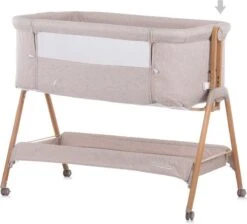 Co-Sleeper Chipolino Wieg KOSSD0212MO Sweet Dreams Mocca/Wood Incl. Wielen -Babyproducten Promotie Winkel 1200x1088 7