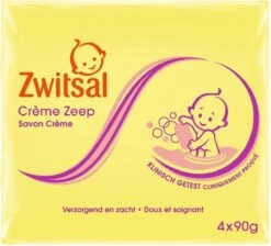 Zwitsal Creme Zeep 4x90GR 4 Zwitsal Creme Zeep 4x90GR -Babyproducten Promotie Winkel 1200x1089 2