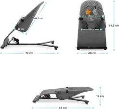 Kinderkraft Wipstoel - Bouncer Mimi - Grijs -Babyproducten Promotie Winkel 1200x1098 5