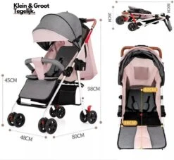 Child Supplies Buggy - Inklapbare Buggy - Baby Stroller - 3 In 1 - Kinderwagen - Grijs 4 Child Supplies Buggy - Inklapbare Buggy - Baby Stroller - 3 In 1 - Kinderwagen - Grijs -Babyproducten Promotie Winkel 1200x1103 3