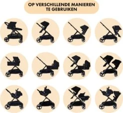 Deryan Evy Kinderwagen - Duo Kinderwagen - Uitbreidbaar - Inclusief Reiswieg - Zwart 9 Deryan Evy Kinderwagen - Duo Kinderwagen - Uitbreidbaar - Inclusief Reiswieg - Zwart -Babyproducten Promotie Winkel 1200x1105 7