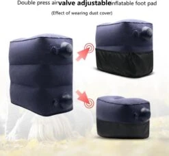 TDR-Opblaasbaar Voetkussen - 3 Hoogtestanden - Vliegtuigbedje - Blauw -Babyproducten Promotie Winkel 1200x1107 12