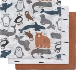 Jollein Hydrofiel Multidoek 70x70cm - Savannah - 3 Stuks -Babyproducten Promotie Winkel 1200x1113 2