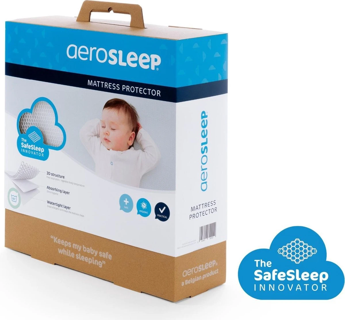 AeroSleep® matrasbeschermer - bed - 140 x 70 cm AeroSleep® Matrasbeschermer - Bed - 140 X 70 Cm -Babyproducten Promotie Winkel 1200x1113 5