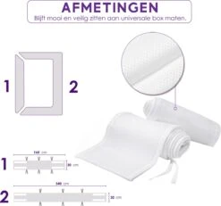 ADSafety - Baby Bed Omrander - Bedbumper - Hoofdbeschermer - Set Van 2 - 340x30cm & 160x30cm 3 ADSafety - Baby Bed Omrander - Bedbumper - Hoofdbeschermer - Set Van 2 - 340x30cm & 160x30cm -Babyproducten Promotie Winkel 1200x1120 2