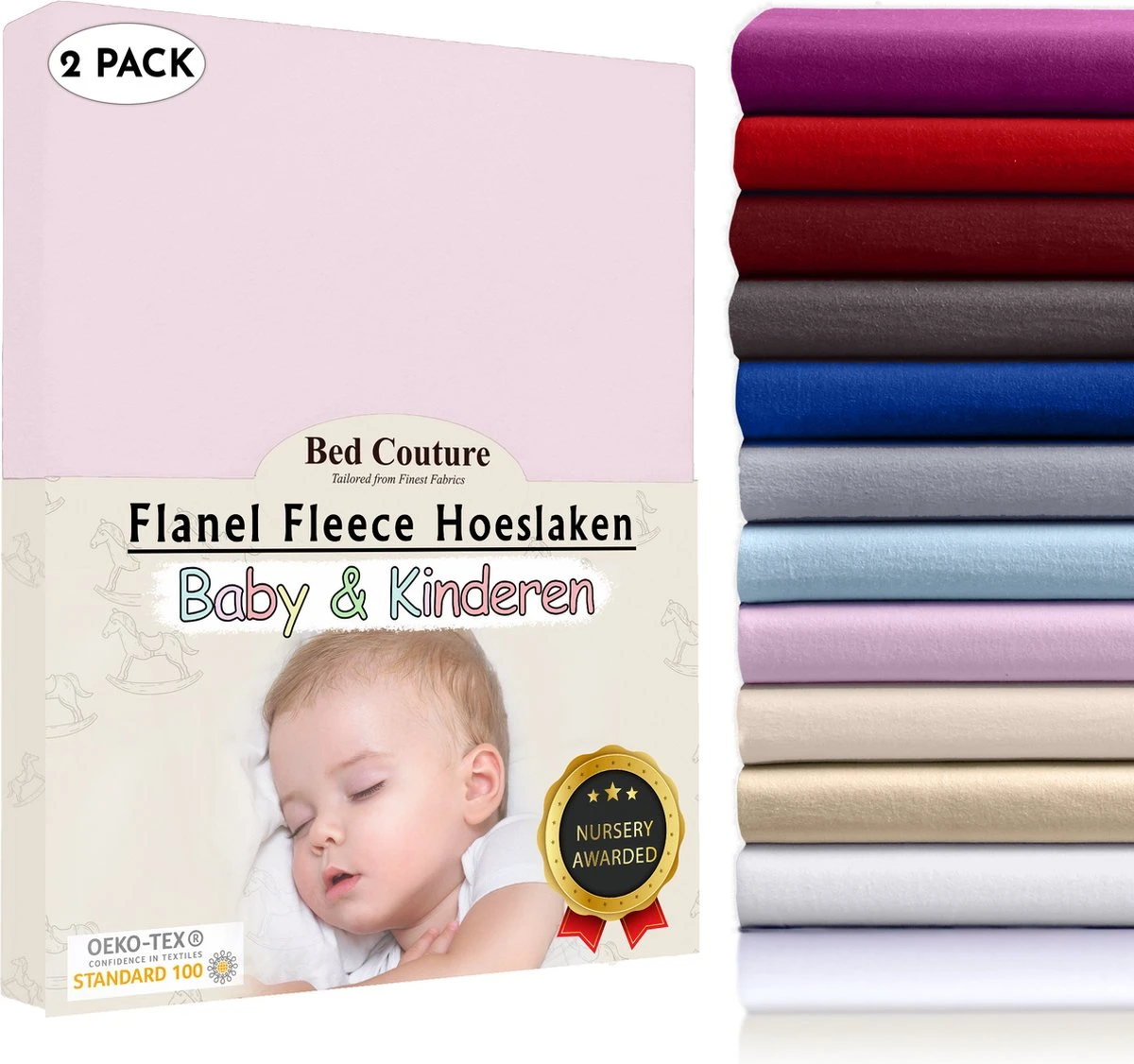 Bed Couture Flanel Fleece Kinder Hoeslaken - 100% Katoen Extra zacht en Warm - Ledikant - 70x120 Cm - Roos Bed Couture Flanel Fleece Kinder Hoeslaken - 100% Katoen Extra Zacht En Warm - Ledikant - 70x120 Cm - Roos -Babyproducten Promotie Winkel 1200x1126 4