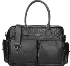 Kidzroom Vision Of Love Luiertas - Zwart - Verschoonmatje - Verstelbare Schouderband -Babyproducten Promotie Winkel 1200x1126 7